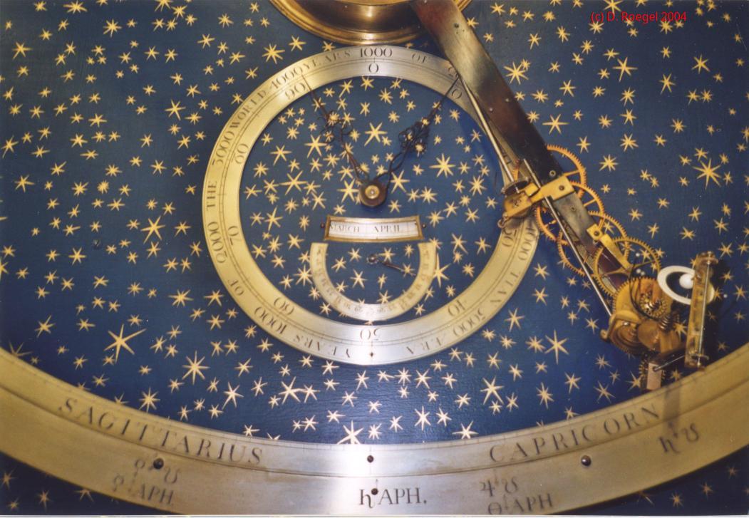 Detail of the Philadelphia orrery, with the arm of Saturn