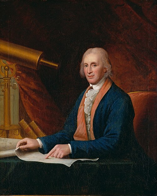 Portrait of David Rittenhouse by Charles Willson Peale